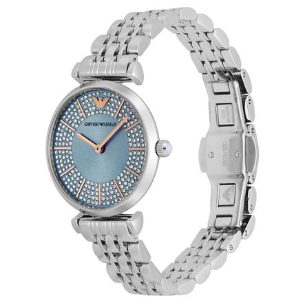 Emporio Armani Dameshorloge Kwarts Grijs