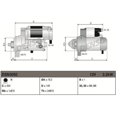 Starter DENSO DSN3092