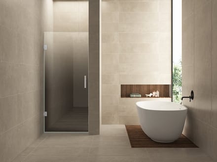 Wiesbaden Less Nisdeur Links 70 x 200 cm - Geborsteld Staal