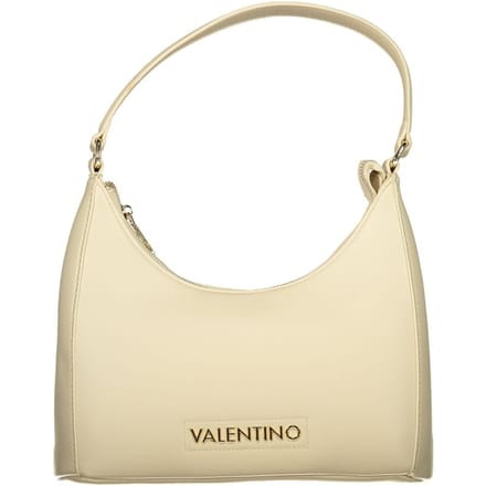 Mario Valentino Beige Polyurethaan Dameshandtas met Verstelbare Schouderriem