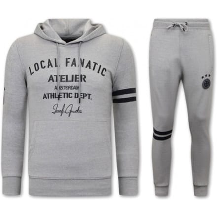 Trainingspak Heren - Joggingpak Heren - Huispak Heren - Tracksuit Heren Athletic Dept - Grijs / Antra
