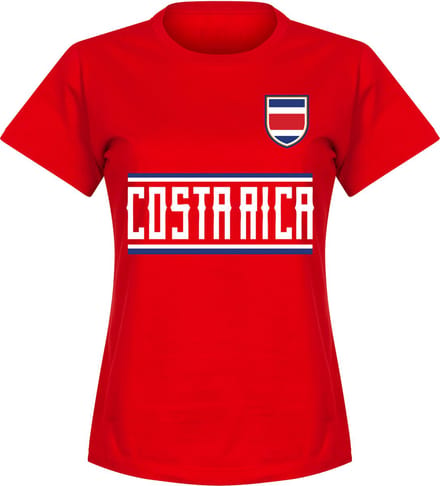Costa Rica Team T-Shirt - Rood - Dames - M