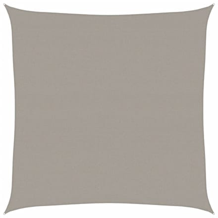 vidaXL - Zonnezeil - 160 - g/m² - vierkant - 5x5 - m - HDPE - lichtgrijs