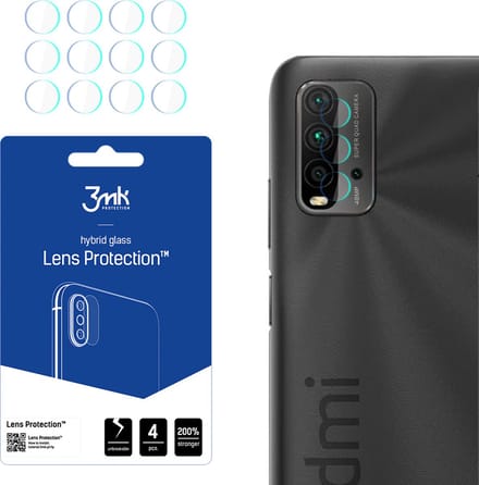 3MK Serie - Lensbescherming - Xiaomi Redmi 9T - 4 Stuks - Beschermglas