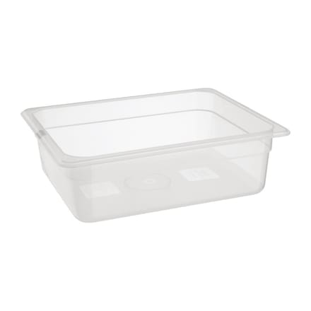 Nisbets Essentials polypropyleen 1/2 gastronorm bak zonder deksel 10cm