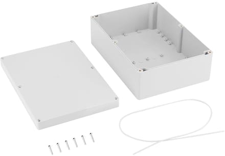 Aansluitdoos Elektronica - Waterdichte Behuizing - Bescherming Componenten - Hoge Hardheid ABS - 263x185x95mm - Wit