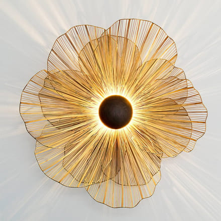 Holländer Wandlamp Tremolo in grote bloemvorm