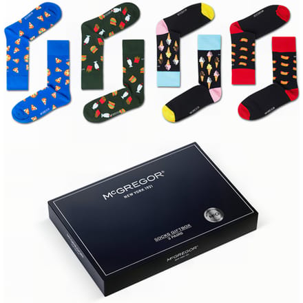 McGregor Sokken Dames | Maat 36-40 | Food Giftbox | Multi Cadeau voor vrouwen/Sokken Giftbox