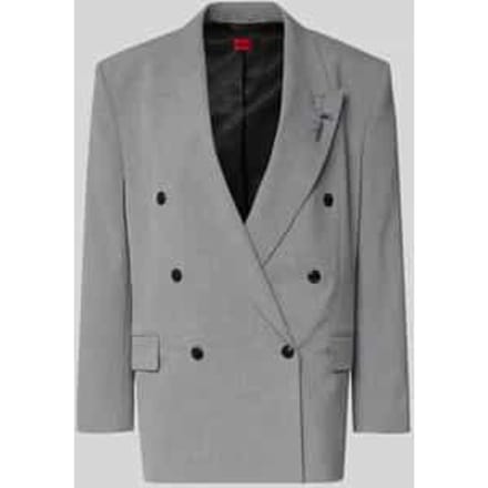 Regular fit lange blazer met broche, model 'ANTEGI'