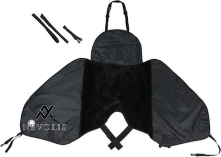 Nevolis Waterproof Motorcycle Apron Scooter Leg Cover - Cold Rain Winter Driver Cloak .