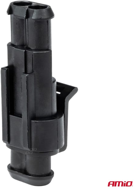 AMIO 03518 - Superseal Stekker (Plug) Set - Zwart - 2-Pin - IP67 Waterdicht & 15A