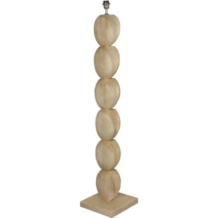 PTMD Staande Lamp Kodey - 30x30x140 cm - Hout - Naturel