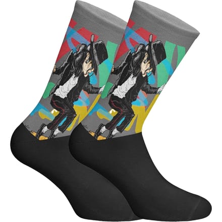 Lange uniseks sokken met elastische print