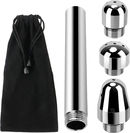 Anaal douche - Vaginale douche - Klysma - 3 opzetstukken - Anaal - Metaal