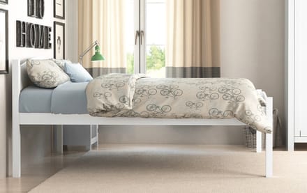 Bolton-Bed - Wit Hout - 140x200