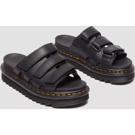 Dr. Martens Raine Athena Leren Zwarte Slippers Voor Dames