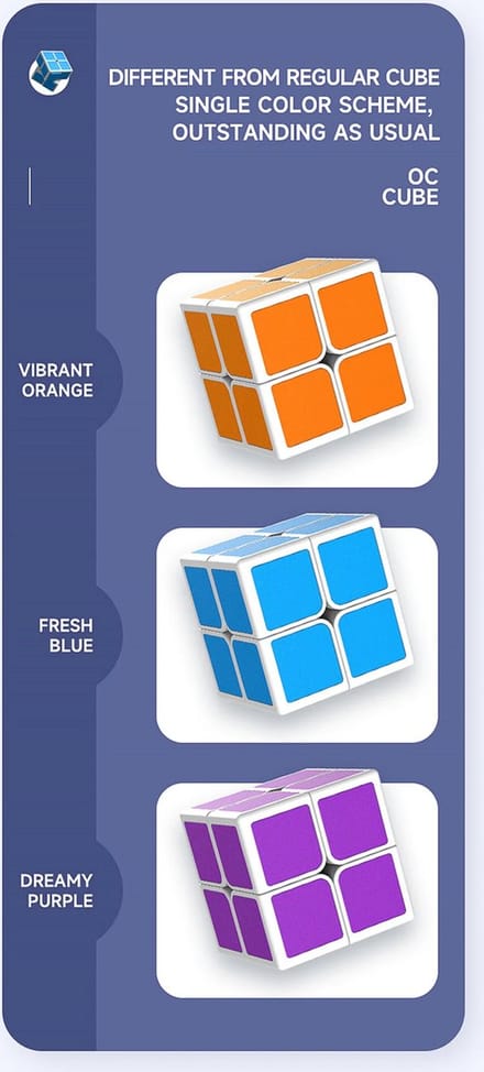 Qi Yi OS cube - Paars - Double W's Gifts.nl