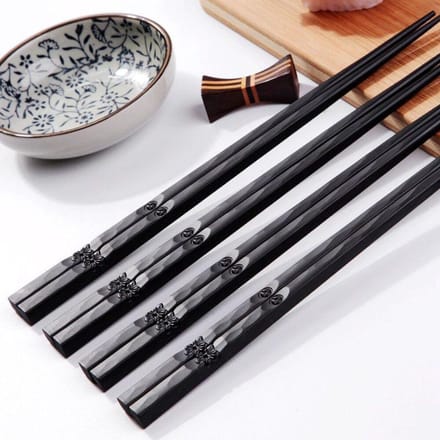KELERINO. Chopsticks set (2 stokjes) - Eetstokjes Sushi - Bloemen