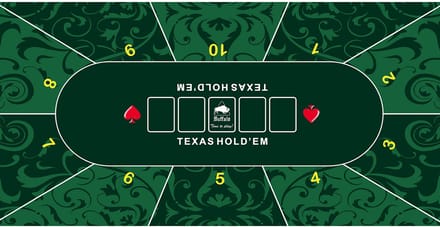 Buffalo Pokerkleed groen 180x90cm 3mm