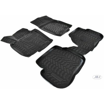 J&amp;J AUTOMOTIVE | Tapis De Sol En Caoutchouc 3D Exclusive Pour Volkswagen Passat CC 2008-2012 zwart