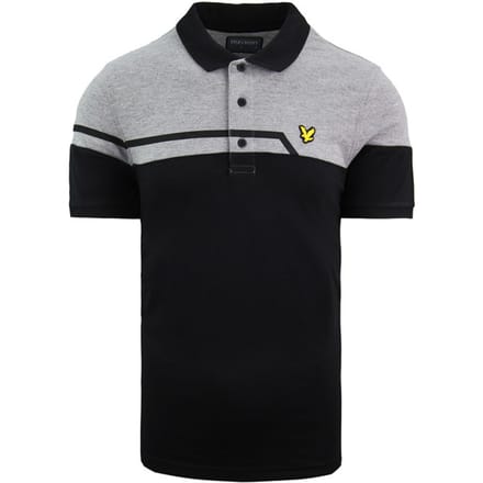 Lyle & Scott Block Heren Zwart/Grijs Poloshirt