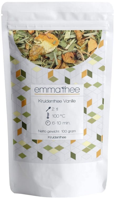 Kruidenthee Vanille 100 Gram - Losse Thee - Puur & Natuurlijk - Romig & Zachtzoet