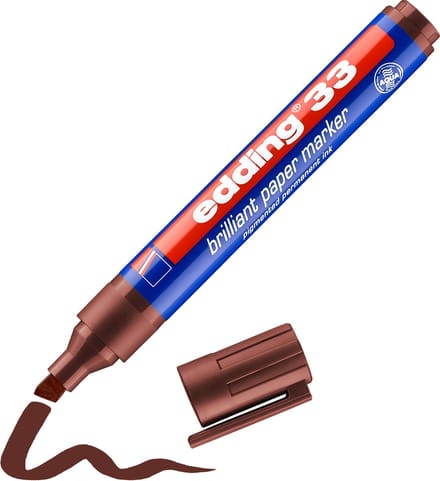 Decoratie Brilliant papiermarker Edding 33-07 bruin