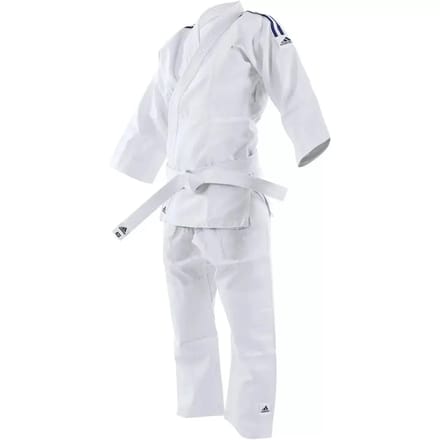 adidas Judopak J200 Evolution Wit/Blauw 110-120cm