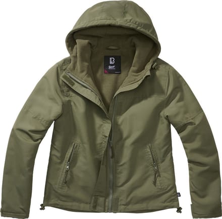 Brandit Ladies Windbreaker Frontzip Windbreaker olijf XL Polyester - Basics