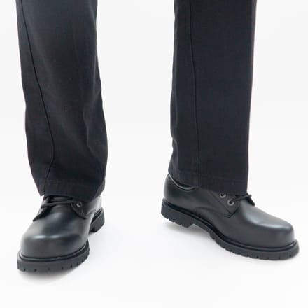 ONTSPANDE PASVORM: COTTONWOOD - ELKS SR Heren Leren Antislip Schoenen Zwart