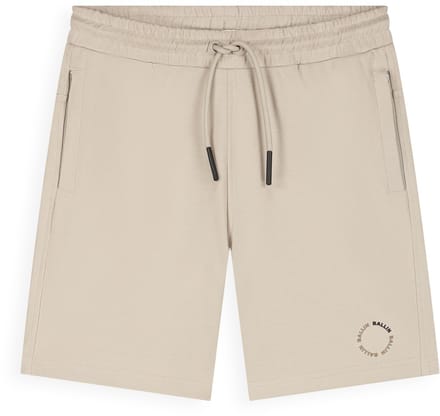 Ballin Amsterdam - Jongens Regular fit Shorts Sweat - Taupe - Maat 8