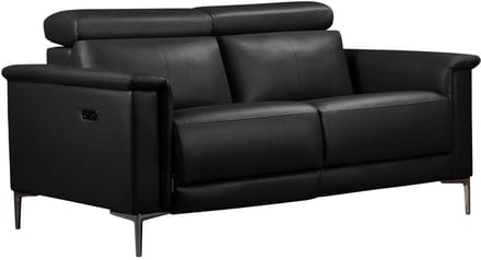Lund-2Zitsbank - 1 Elektrische Relax - Zwart PU