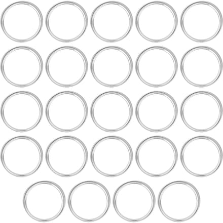 24 stuks Pot Afsluitdeksels Opslag Deksel Split Type Massieve Deksel Ronde Vorm Blik Accessoire Keuken 86MM zilver