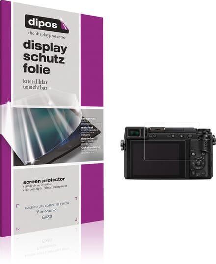 dipos – 4x Beschermfolie geschikt voor Panasonic GX80 | Krasbestendige & heldere Screenprotector Ultra-Thin