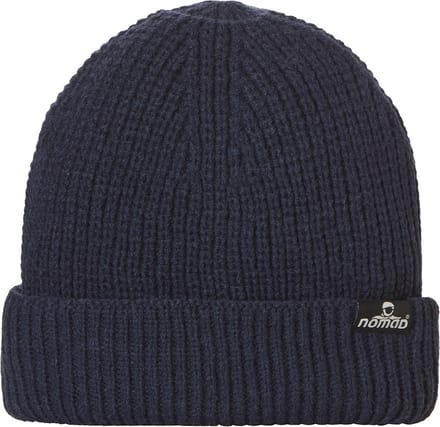 NOMAD® Turoa Muts Heren Winter | One Size | Blauw | Rib-gebreid | Wolmix