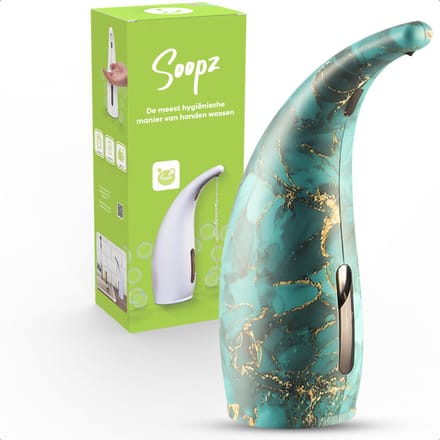 Soopz Automatische Zeepdispenser – Jade Marmer – Jade Marble Classic – Zeeppompje met Bewegingssensor – Handzeep