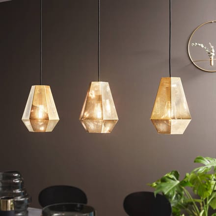 EGLO Chiavica 1 Hanglamp - E27 - Staal - Goud
