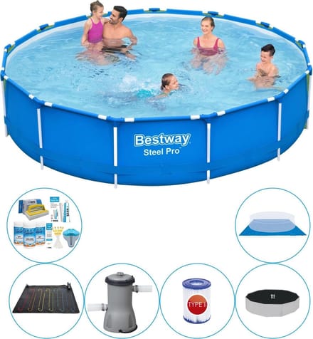 Zwembad Combi Deal - Steel Pro Rond 396x84 cm