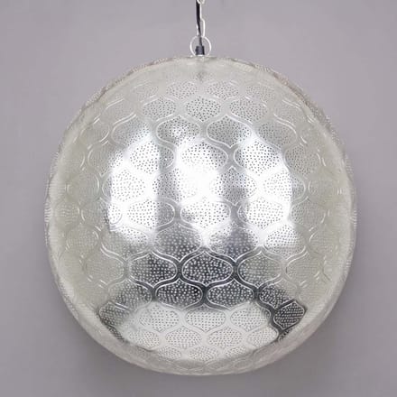 Safaary - Oosterse Hanglamp Saida Zilver Ø 50 x 55cm