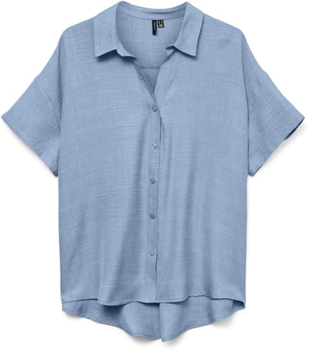 VERO MODA - VMMELANEY QUEENY SS SHIRT WVN - Dames - Blouses