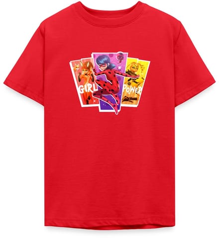 Miraculous Girl Power Ladybug Superheld T-Shirt Tiener