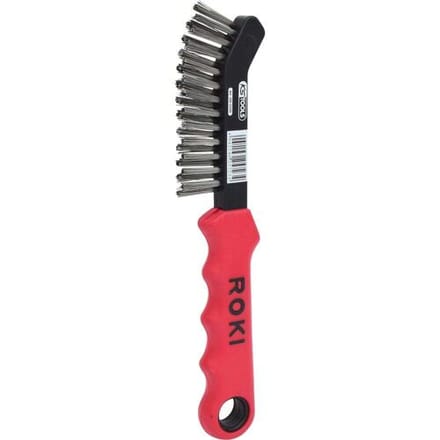 KS TOOLS Staaldraad remklauw staalborstel 2-rijig - 201.2320