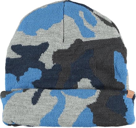 Jongens Muts Blauw-Zwart. Maat: S