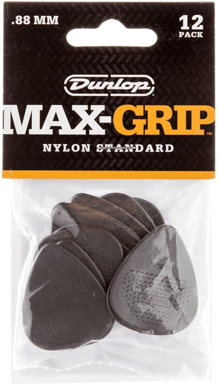 Dunlop 449P088 Max Grip Plectrum 0.88mm 12-Pack - Plectra, zakje met 12 stuks