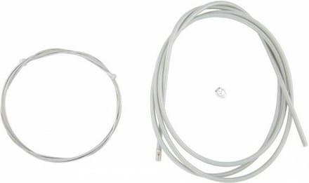 Amigo Remkabel set - 225 cm - RVS binnenkabel - Teflon buitenkabel - Zilver