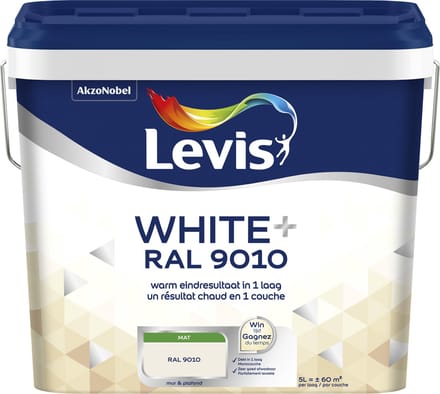 Levis - White+ Ral9010 - Ral 9010 - 5 L