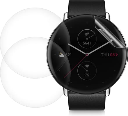 kwmobile 3x screenprotector geschikt voor Amazfit Zepp E (Circle) - Beschermende folie voor fitnesstracker