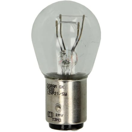 P27/7w lamp OSRAM P21/5W Standard 12V/5/21W, 2 Stuk