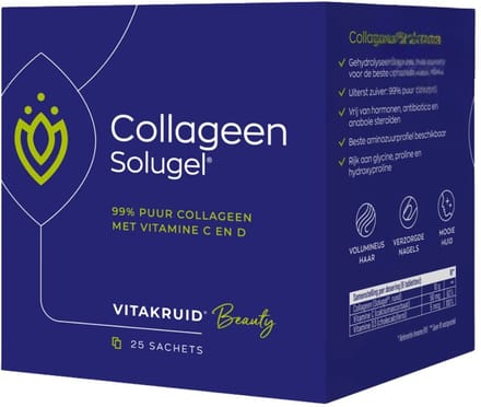 Vitakruid - Collageen Solugel® Sachets 99% Puur- 25x10gr.