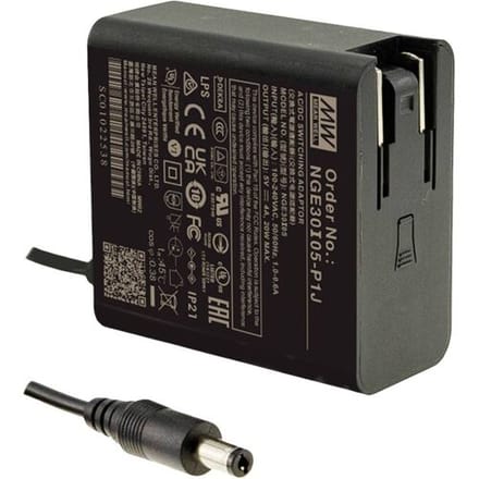 MEAN WELL NGE30I24-P1J Stekkernetvoeding, vaste spanning 24 V/DC 30 W